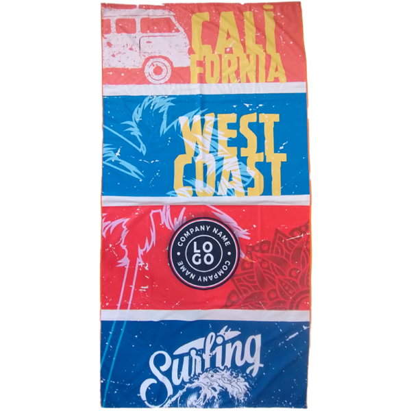 ProColor Double Sided Promo Beach Towel 35" x 60"